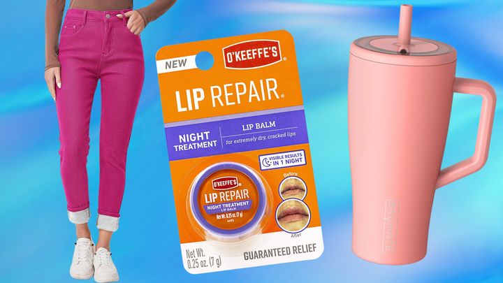 Fleece-lined jeggings, a lip repair balm and a 40-ounce BrüMate cup.