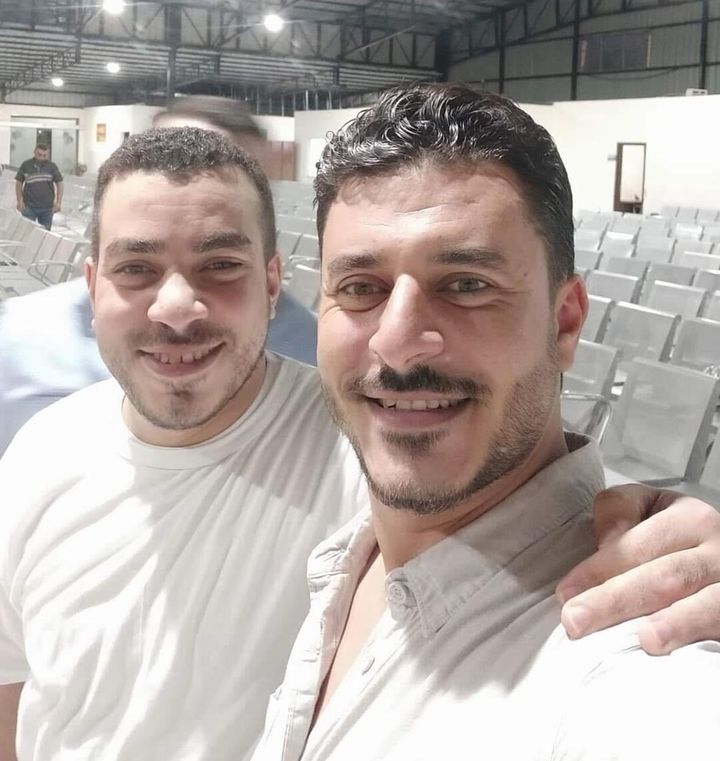 Motaz Alhelou and his brother Mohammed reunited after five years apart.