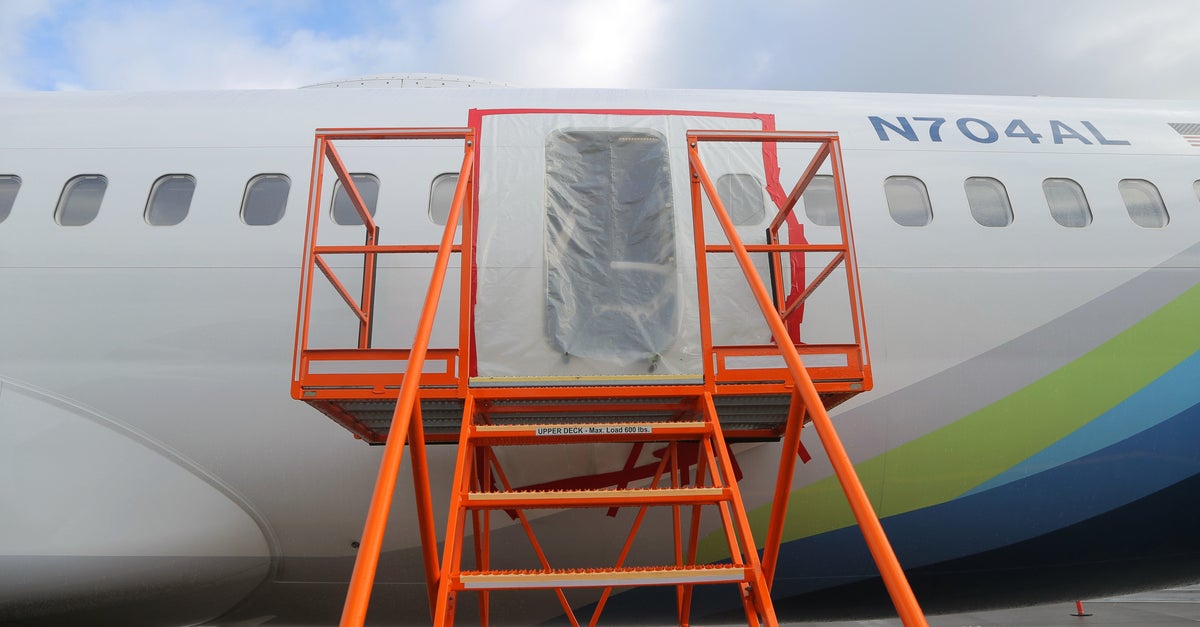 NextImg:Door That Blew Off Boeing 737 Max Was Likely Missing Several Bolts: NTSB