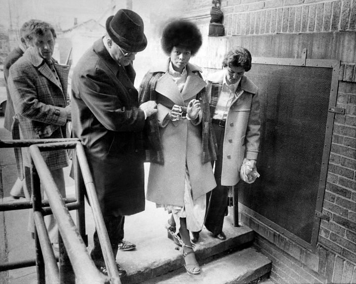 Assata Shakur, second from right, broke out of prison in 1979 with help from fellow militant Mutulu Shakur. She had been serving a life sentence for the murder of an NJ state trooper.