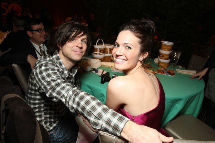 Ryan Adams and Mandy Moore at Disney's "Tangled" world premiere in 2010.