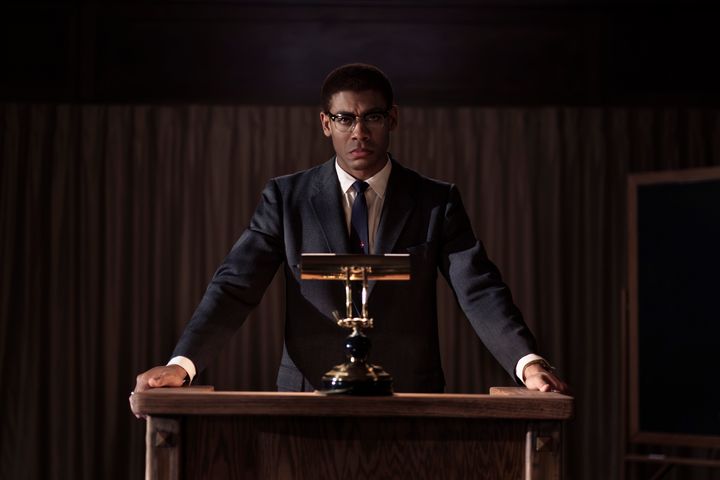 Pierre as X in "Genius: MLK/X." During the Los Angeles premiere of the series, the actor said he's "grateful" that his parents taught him about the revolutionary leader.