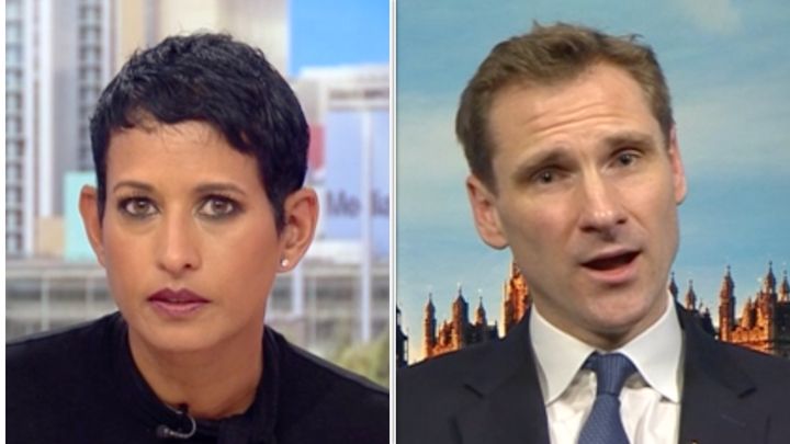 Naga Munchetty clashed with Chris Philp this morning.