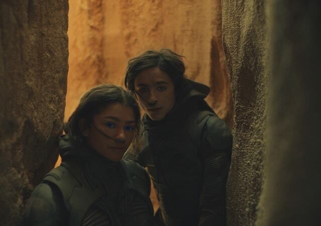 Zendaya and Timothée in the first Dune film