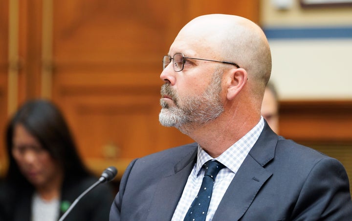 Busse is seen during a House committee hearing in Washington, D.C., in 2022.