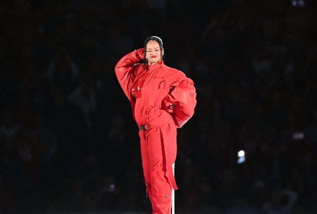 Rihanna performing at last year's Super Bowl