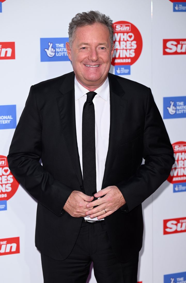 Piers Morgan at The Sun's Who Cares Wins Awards last year