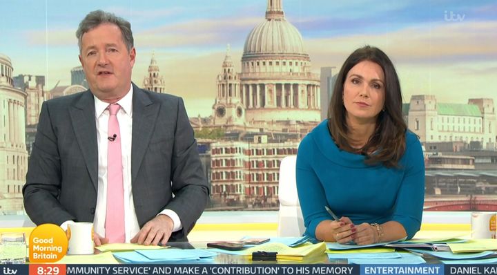 Piers and his former GMB co-host Susanna Reid