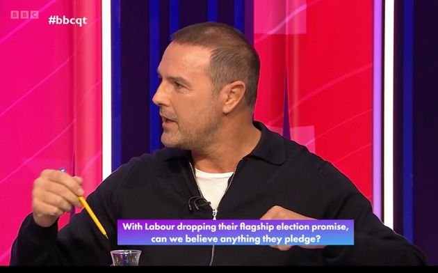 Paddy McGuinness on BBC Question Time