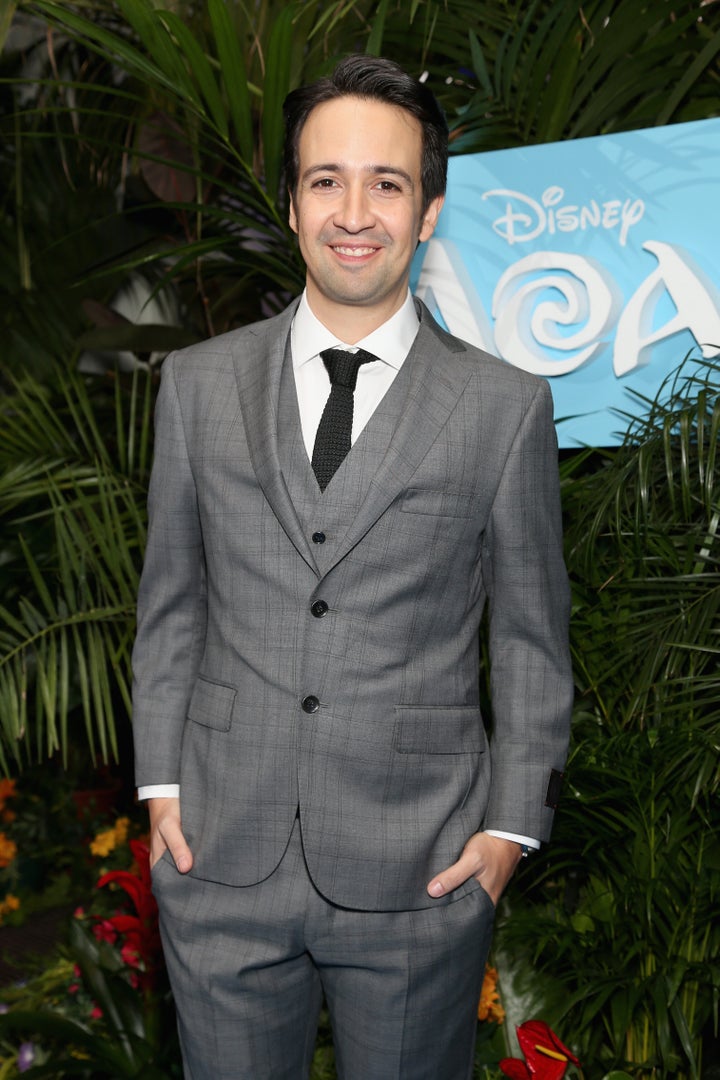 Lin-Manuel Miranda at a screening of Moana in 2016