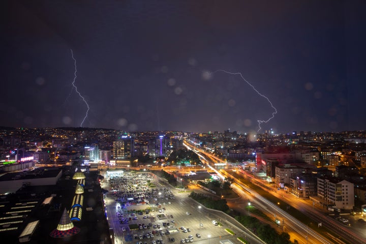 Lightning storm