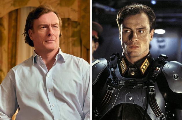 Toby Stephens in One Day (left) and Die Another Day (right)
