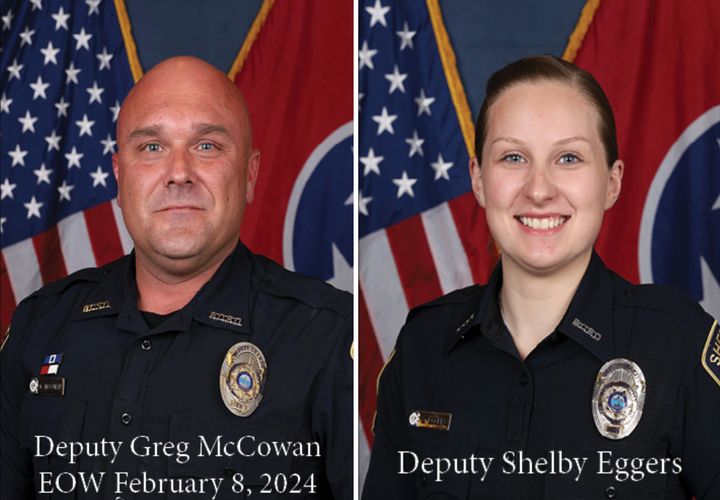 Blount County sheriff's deputies Greg McCowan, 43, and Shelby Eggers, 22, were both shot during the traffic stop. McCowan was pronounced dead after being taken to a hospital. Eggers is reportedly recovering after being treated for her wounds.