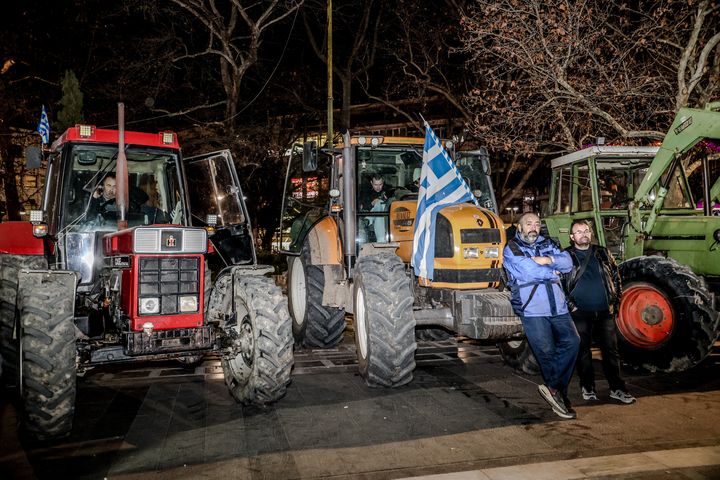 Κινητοποίηση αγροτών στο κέντρο της Λάρισας. Παρασκευή 9 Φεβρουαρίου 2024 (EUROKINISSI)