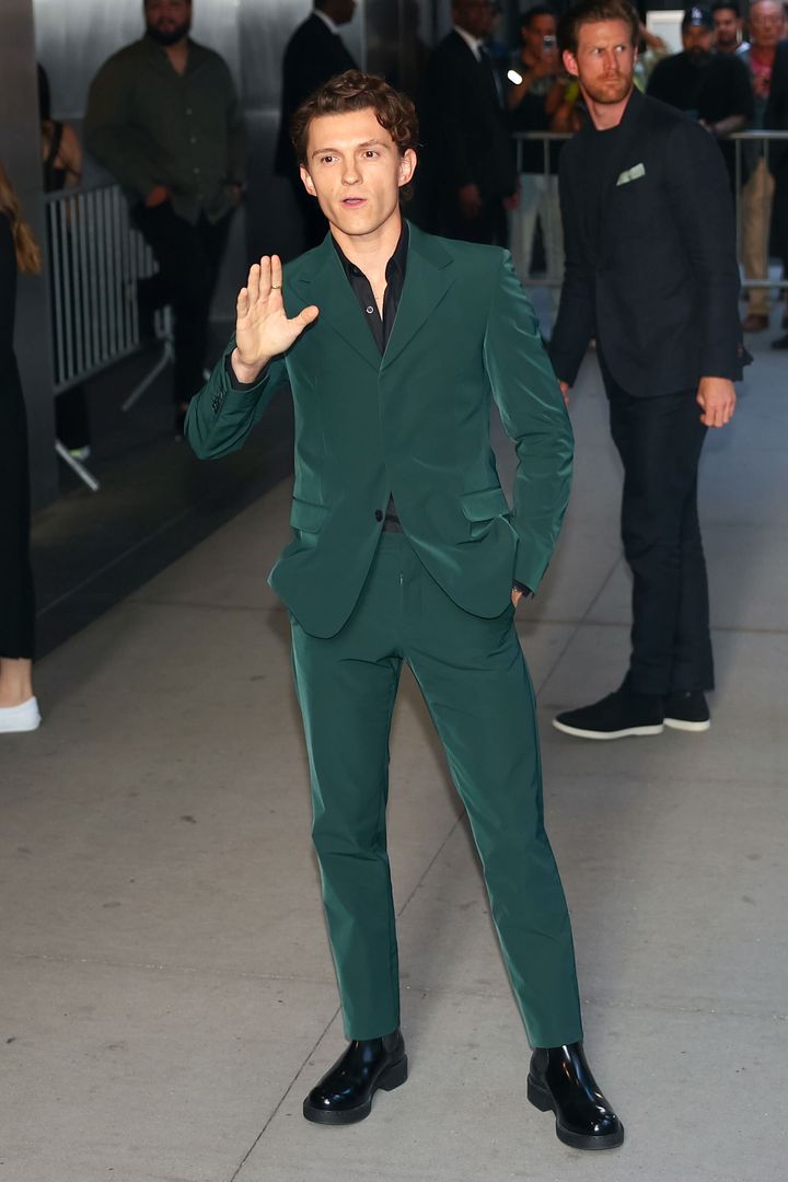 NEW YORK, NY - JUNE 01: Tom Holland is seen attending premiere of 'The Crowded Room' at the Museum of Modern Art on June 01, 2023 in New York City. (Photo by Jose Perez/Bauer-Griffin/GC Images)