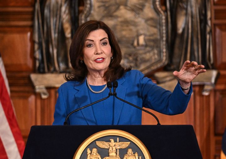 New York Gov. Kathy Hochul is one of several state Democrats to take a harsher tone toward asylum seekers and other migrants following a handful of alleged criminal incidents.