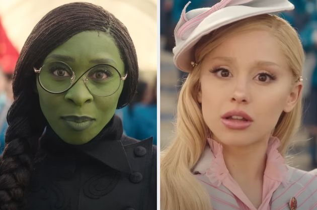 Cynthia Erivo and Ariana Grande as Elphaba and Glinda in Wicked