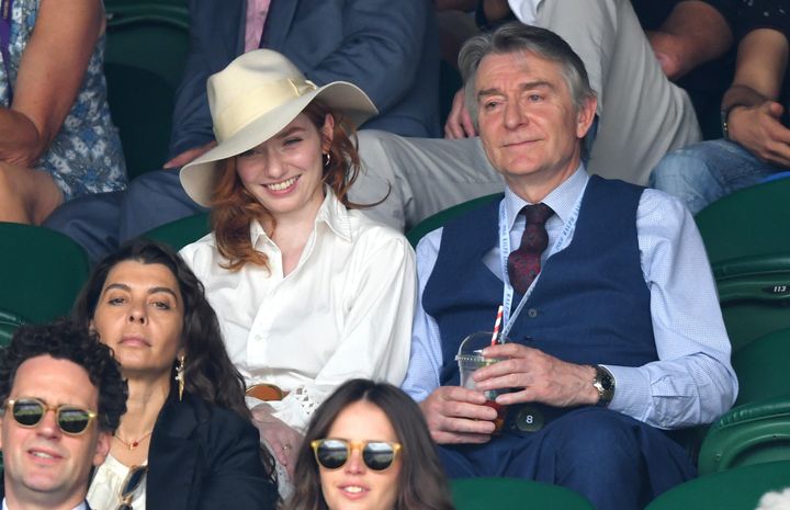 Eleanor and Malcolm Tomlinson at Wimbledon together in 2019