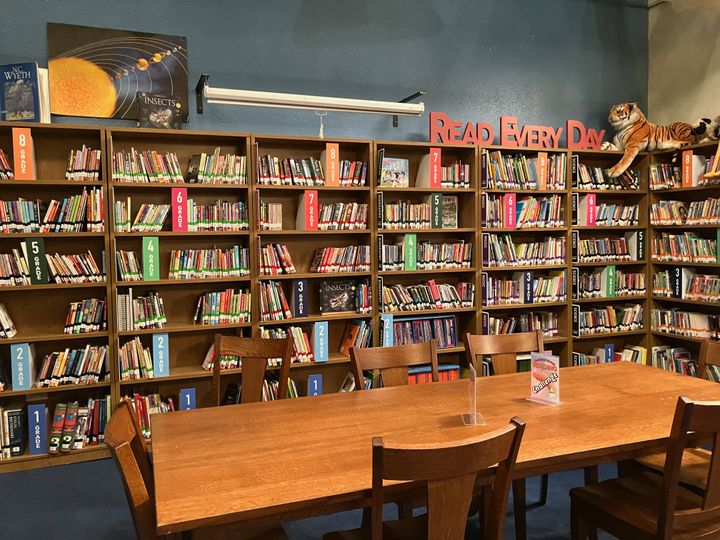 The "Abbott Elementary" library.