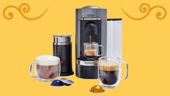 Get a freestanding Aeroccino milk frother when you buy the Nespresso Verto Plus coffee maker and save.