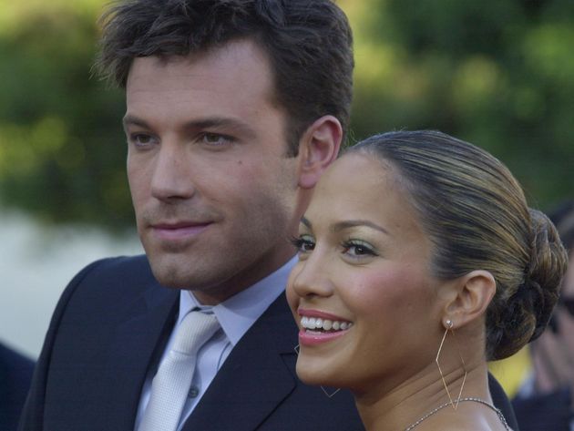 Jennifer Lopez and Ben Affleck at the Daredevil premiere on in 2003.