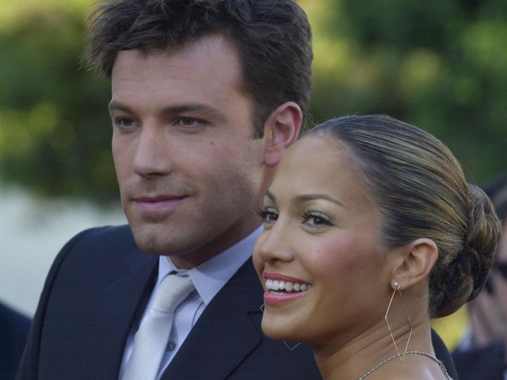 Jennifer Lopez and Ben Affleck at the Daredevil premiere on in 2003.