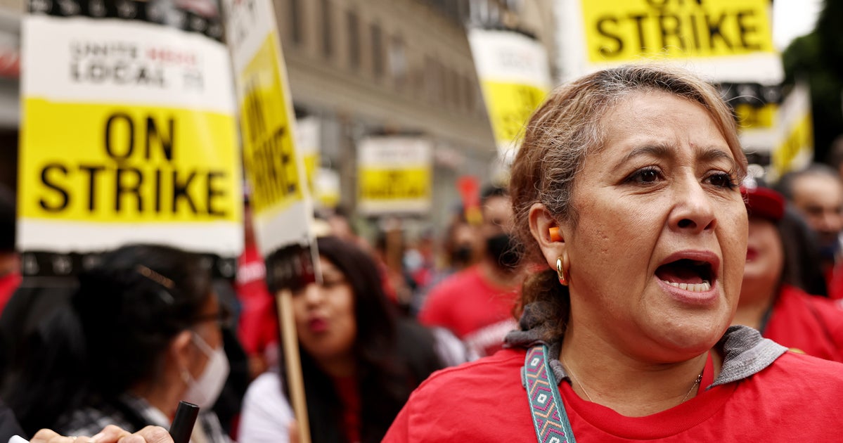 Striking Workers Battle Hotel Owned By Union Pension Fund