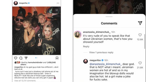 Megan Fox Sparks Backlash Over Defense Of Viral Photo