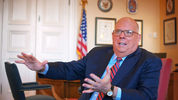 Democrats helped elect Republican Larry Hogan twice as governor, but they may not do the same in this year's Senate race.