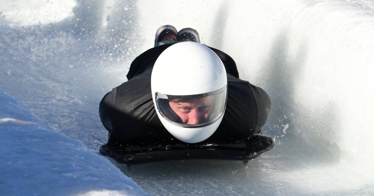 Prince Harry Zooms Down Skeleton Sled Track: 'Everybody Should Do This'