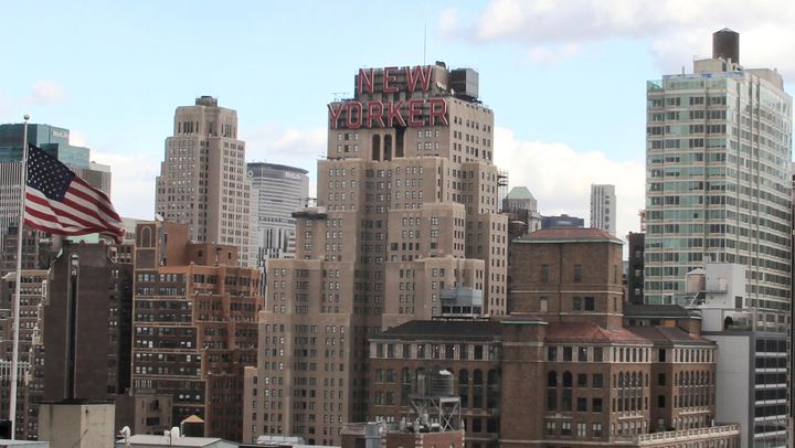 The New Yorker Hotel, center, is seen in New York, Nov. 8, 2013.