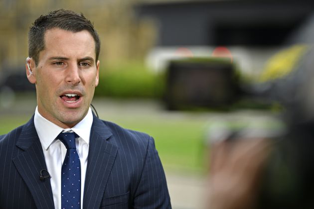 Conservative MP Scott Benton speaks to the media on College Green in central London, as Boris Johnson is facing a vote of no confidence by Tory MPs amid anger across the party at the disclosures over lockdown parties in Downing Street. Picture date: Monday June 6, 2022. (Photo by Beresford Hodge/PA Images via Getty Images)