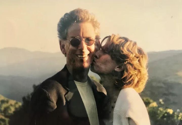 The author and her dad in 1997