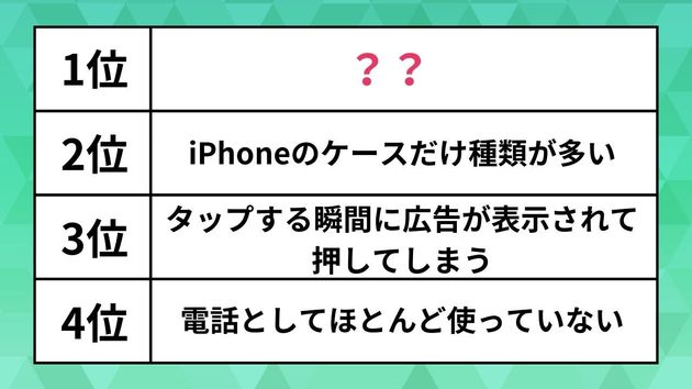 Z世代が選ぶ！！スマホあるあるTOP10