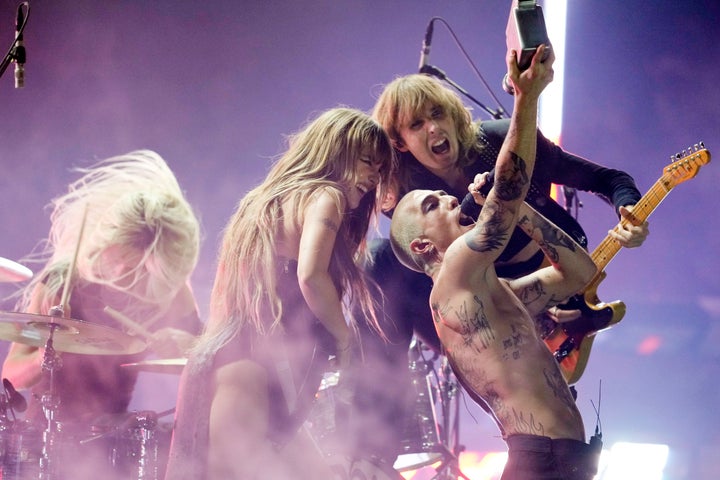 Οι Maneskin στα MTV Video Music Awards, 12 Σεπτεμβρίου 2023. (Photo by Charles Sykes/Invision/AP)