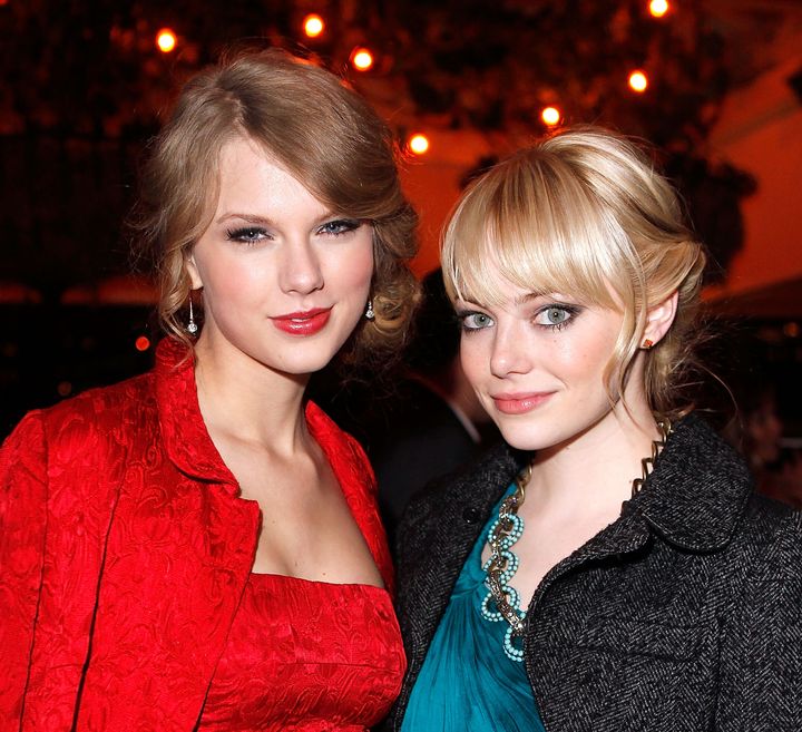 Swift and Stone attend the Montblanc Cocktail Party at Soho House on Feb. 26, 2011, in West Hollywood, California.