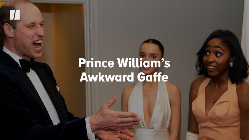 Prince William’s Awkward Gaffe | HuffPost UK Videos