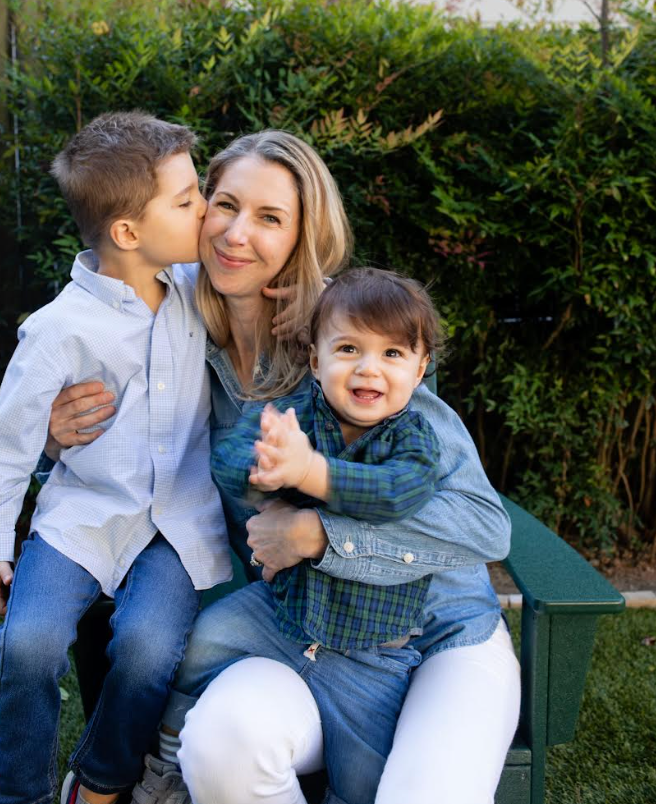 The author with her sons