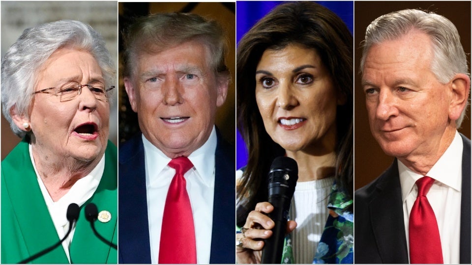 Alabama Gov. Kay Ivey, Donald Trump, Nikki Haley, Sen. Tommy Tuberville