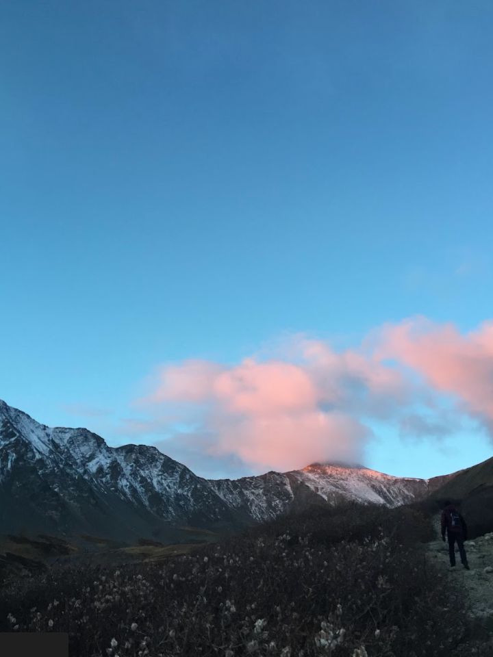 Sunrise in the Rockies near Mount Bierstadt in 2016.