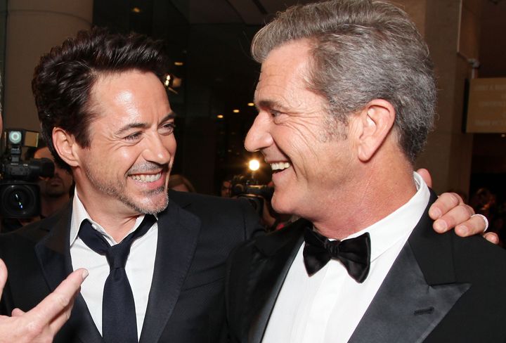 Robert Downey Jr. and Mel Gibson pictured together in 2011