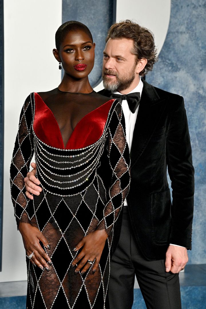 Jodie Turner-Smith and Joshua Jackson attend the 2023 Vanity Fair Oscar Party in Beverly Hills on March 12. The pair split last year and filed for divorce in late September.