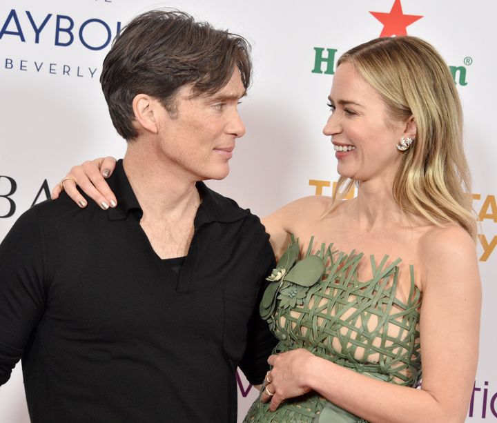 Cillian Murphy and Emily Blunt at a Bafta event last month