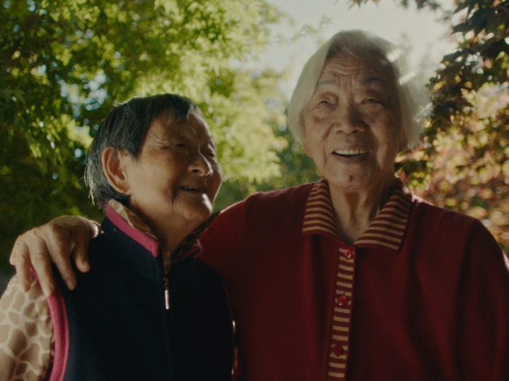 Director Sean Wang's Wài Pó (left) and Nǎi Nai (right) — his grandmothers — who star in his Oscar-nominated documentary short "Nǎi Nai & Wài Pó."