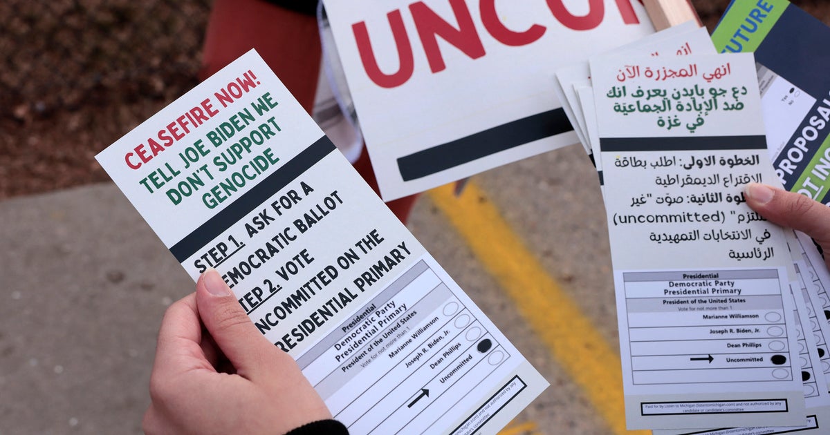 ‘Uncommitted’ Voters Show Up Strong Against Joe Biden In Michigan