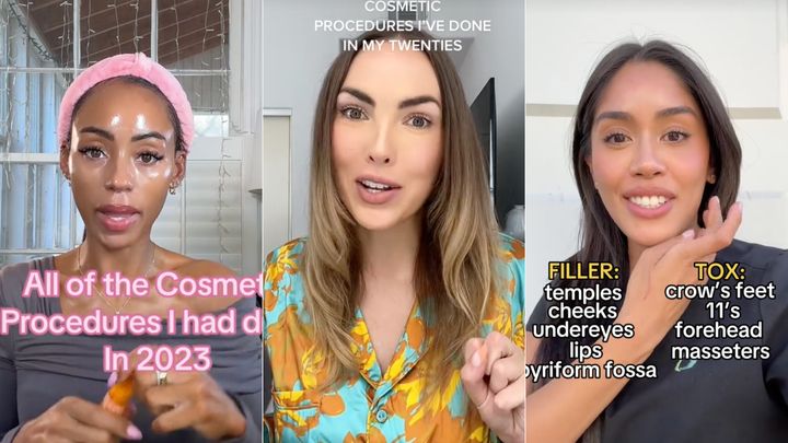 On TikTok, beauty influencers are revealing the procedures they've had through the years.