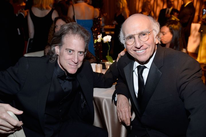 Richard Lewis (left) and Larry David in 2013.