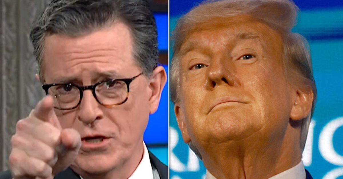 Stephen Colbert Spots Urgent 'Warning Signs' For Trump In Latest Numbers