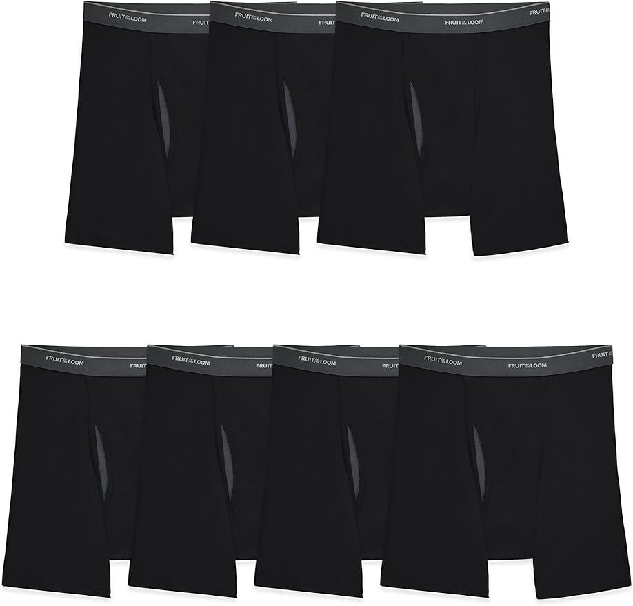 Fruit of The Loom Men's Tag Fashion Boxers Relaxed Fit 5 PK 3xl for sale  online