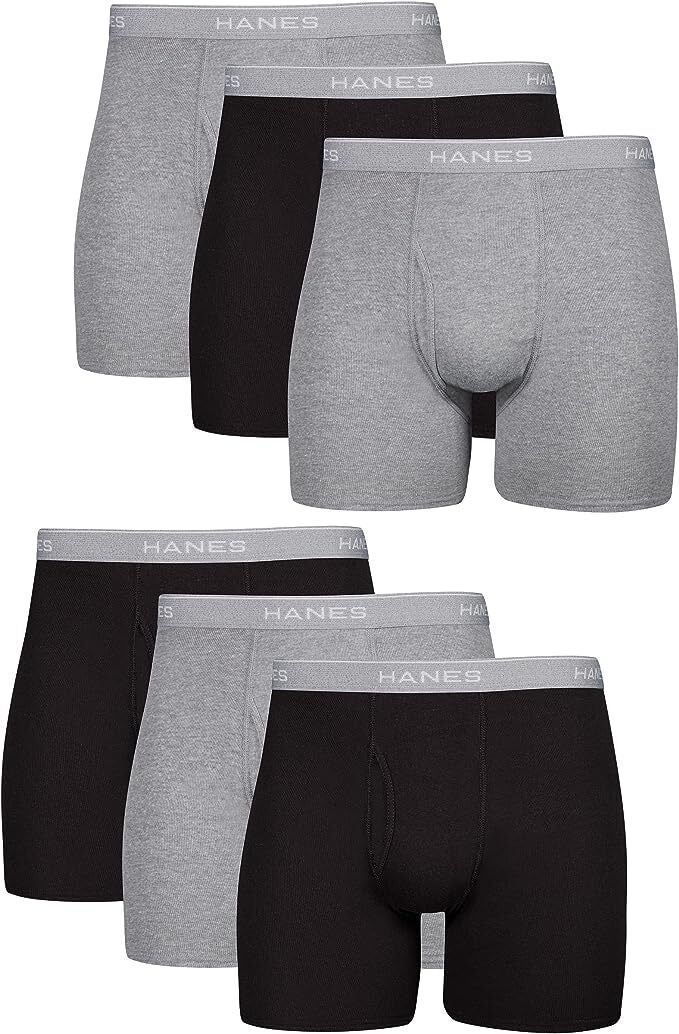 Hanes Red Label Men's Super Value Boxer Briefs 10pk - Black/gray/green S :  Target